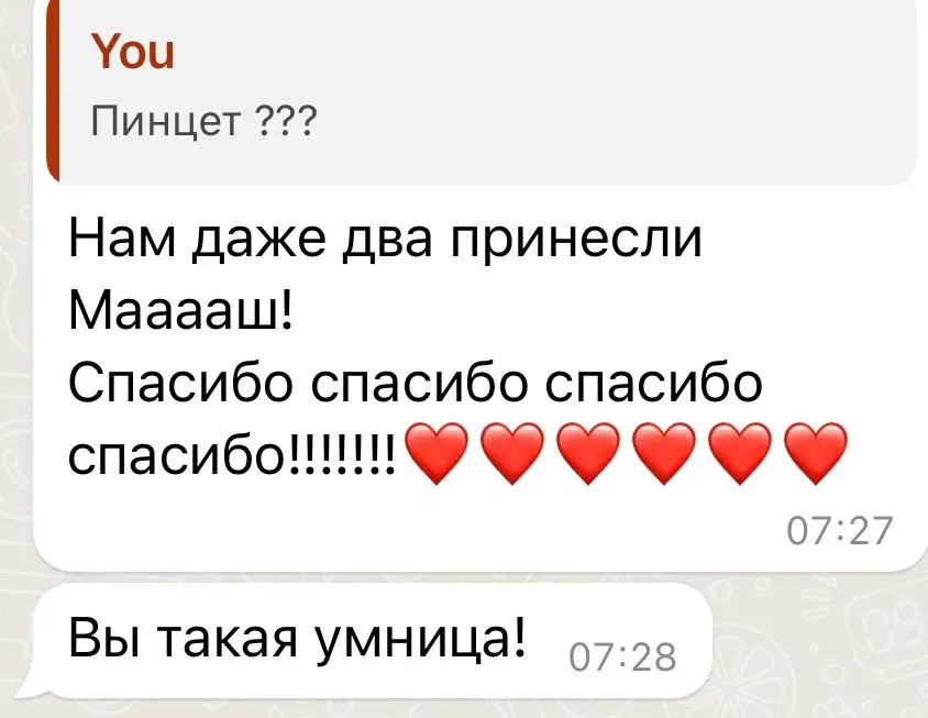 Оригинальный скриншот переписки